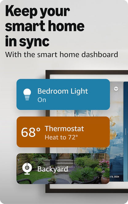 Echo Show 15 (Newest Model), Full HD 15.6" Kitchen Hub for Home Organization, with Built-In Fire TV and Alexa+ Early Access